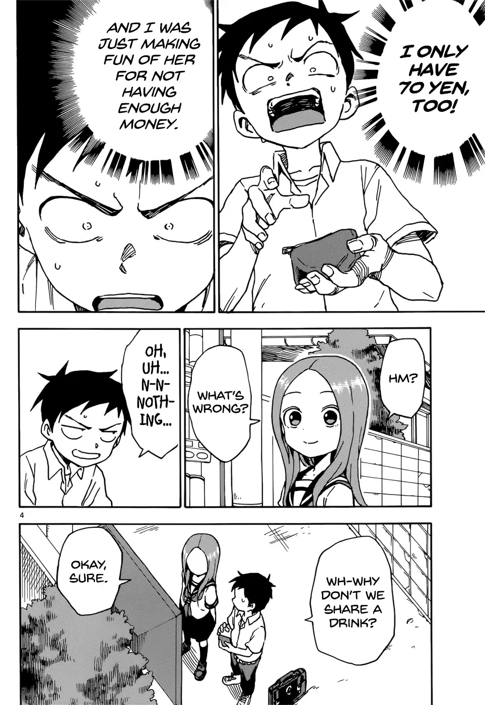 Karakai Jouzu no Takagi-san Chapter 72 page 4 - Chapter 72: Indirect Kiss
