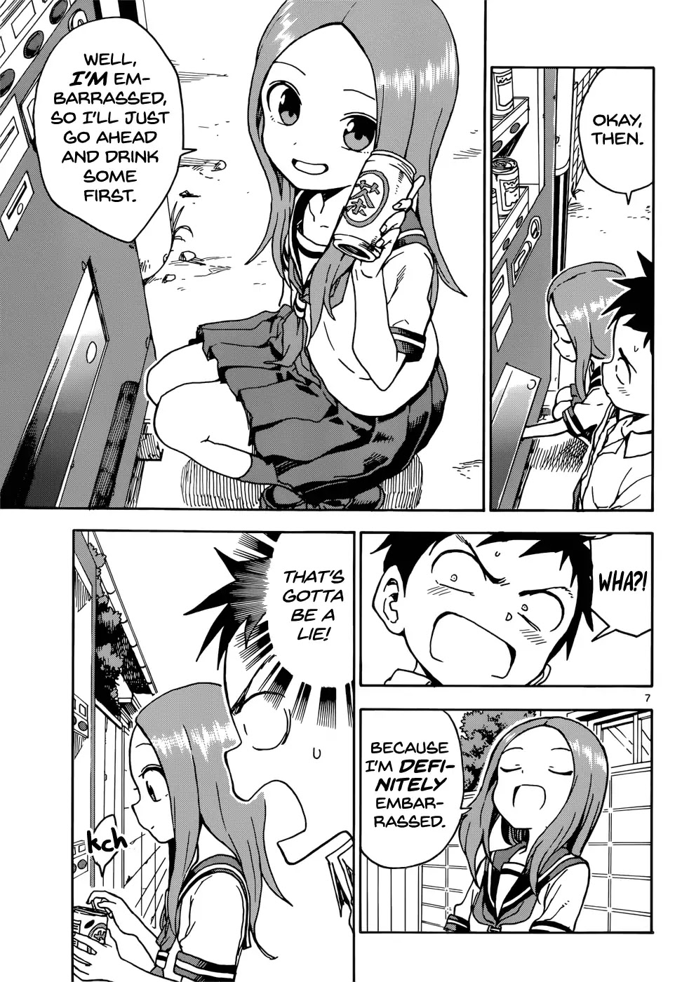 Karakai Jouzu no Takagi-san Chapter 72 page 7 - Chapter 72: Indirect Kiss