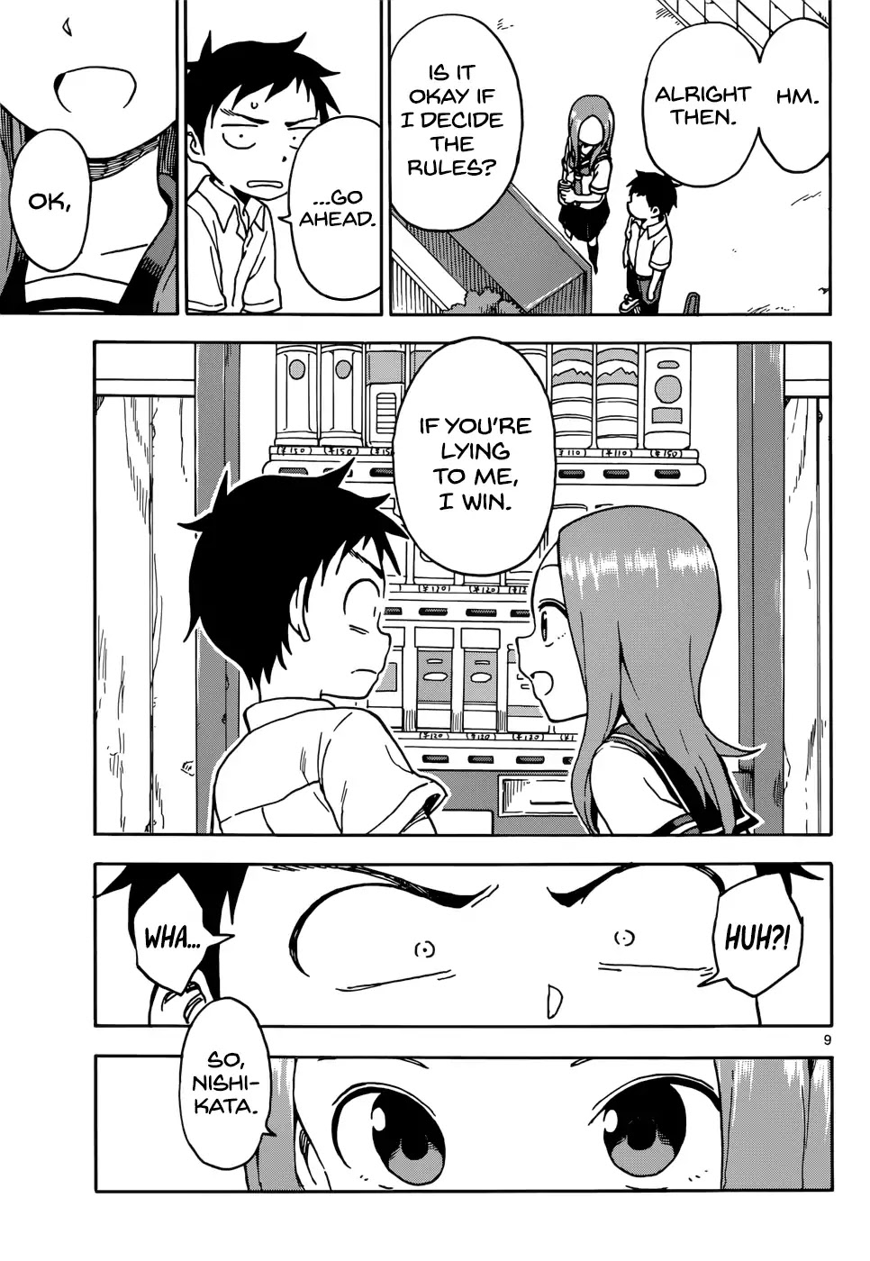 Karakai Jouzu no Takagi-san Chapter 72 page 9 - Chapter 72: Indirect Kiss