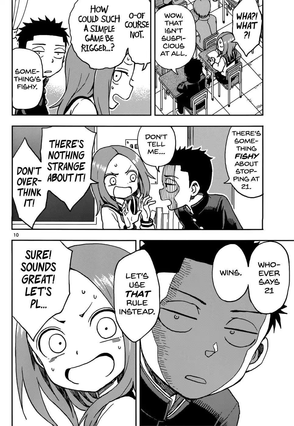 Karakai Jouzu no Takagi-san Chapter 73 page 10 - Chapter 73: Nishikata