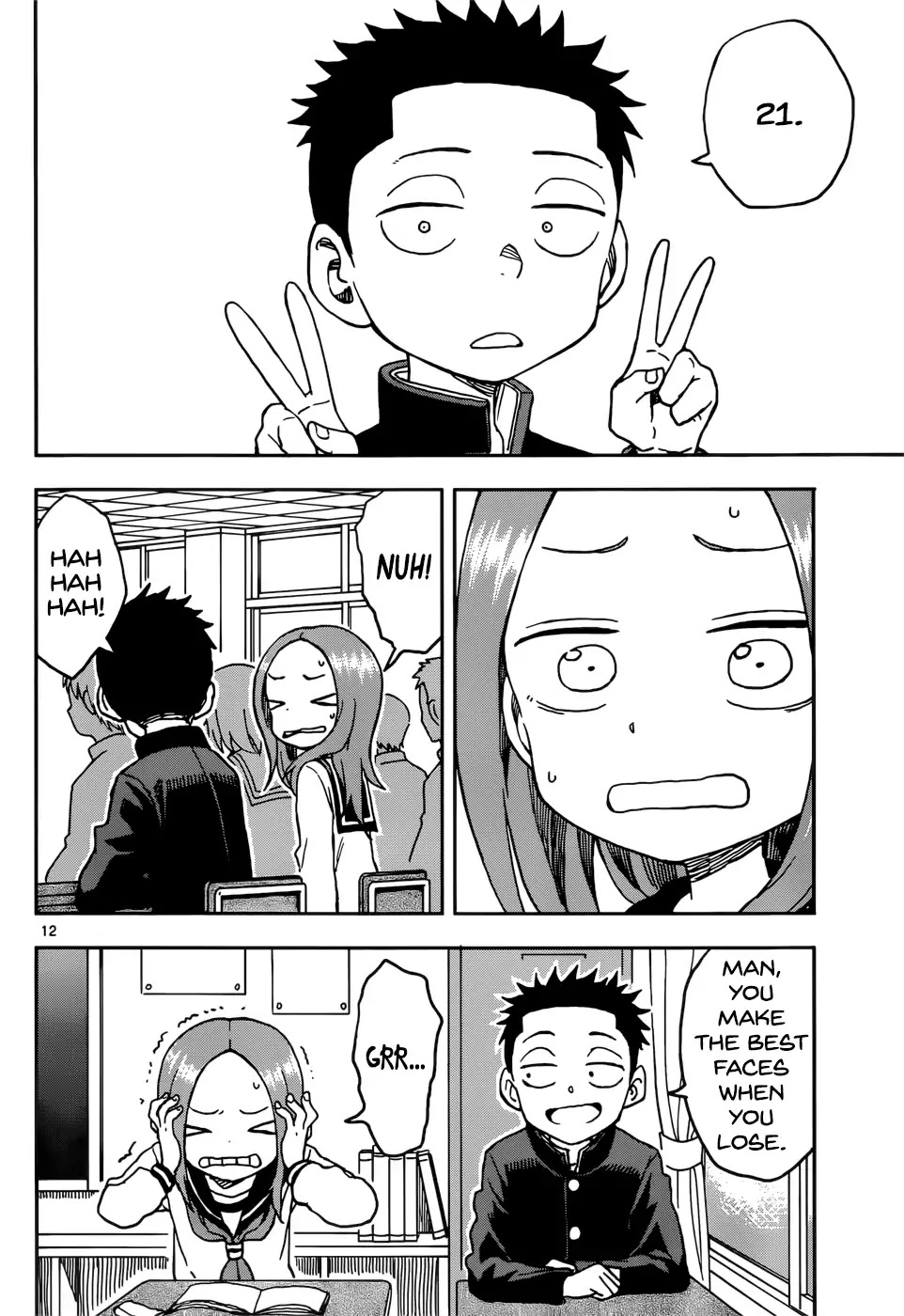 Karakai Jouzu no Takagi-san Chapter 73 page 12 - Chapter 73: Nishikata