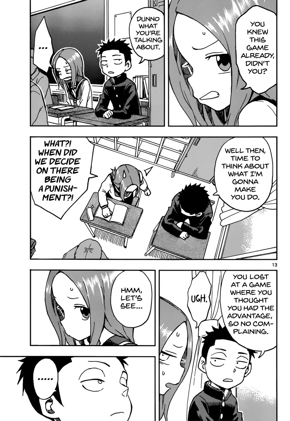 Karakai Jouzu no Takagi-san Chapter 73 page 13 - Chapter 73: Nishikata
