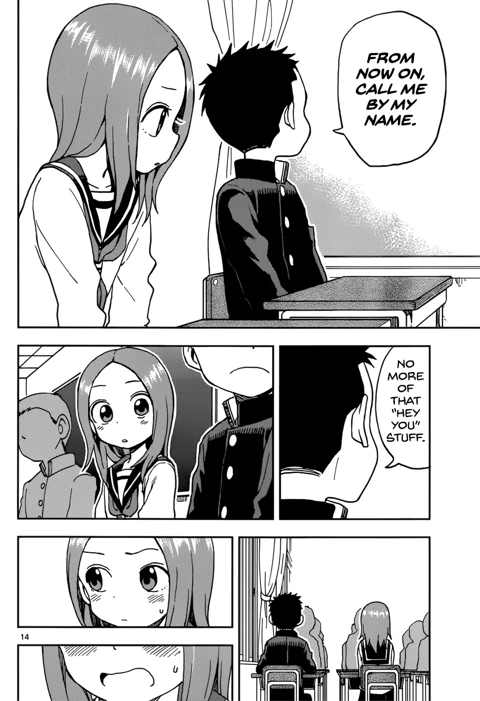 Karakai Jouzu no Takagi-san Chapter 73 page 14 - Chapter 73: Nishikata