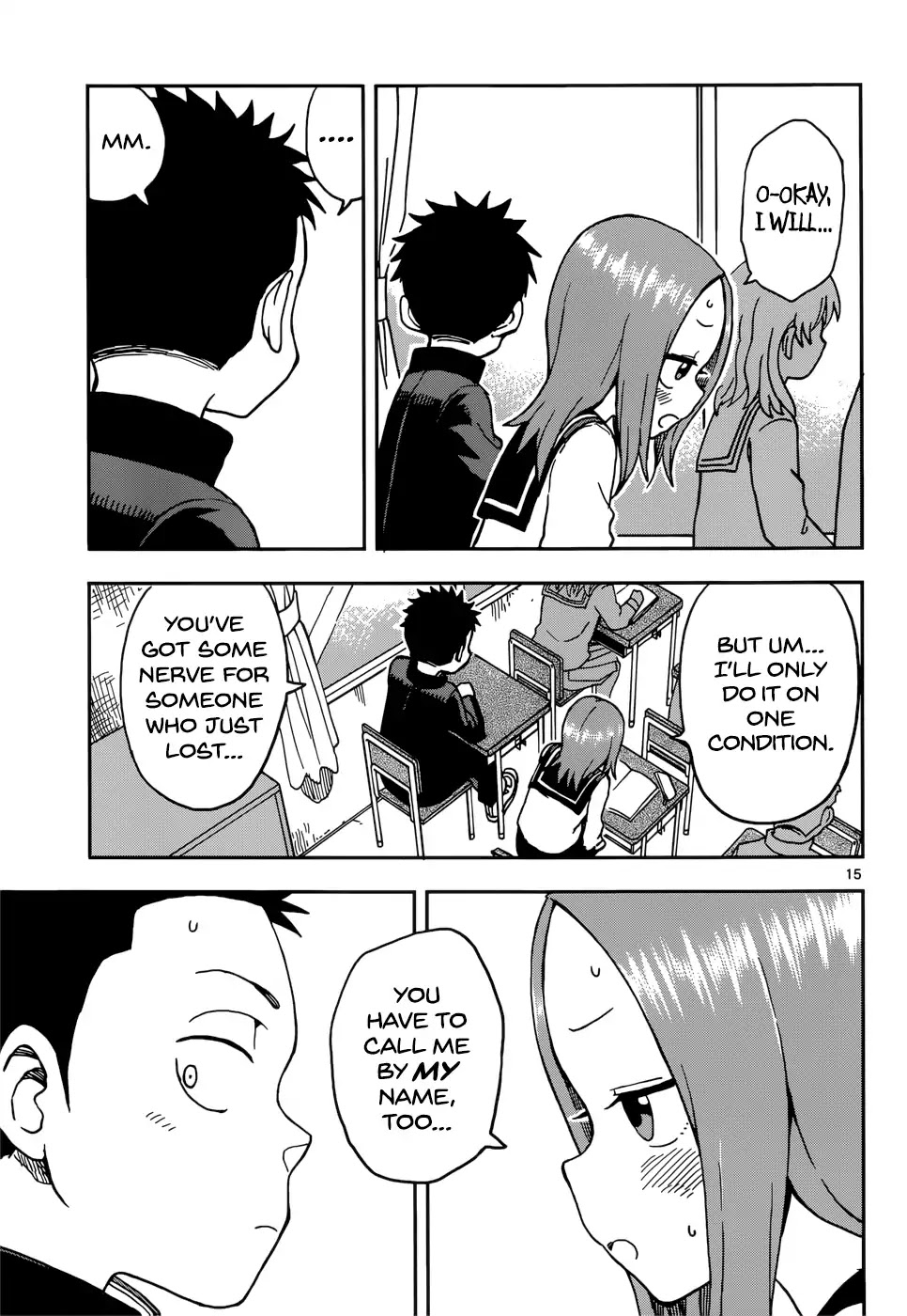 Karakai Jouzu no Takagi-san Chapter 73 page 15 - Chapter 73: Nishikata