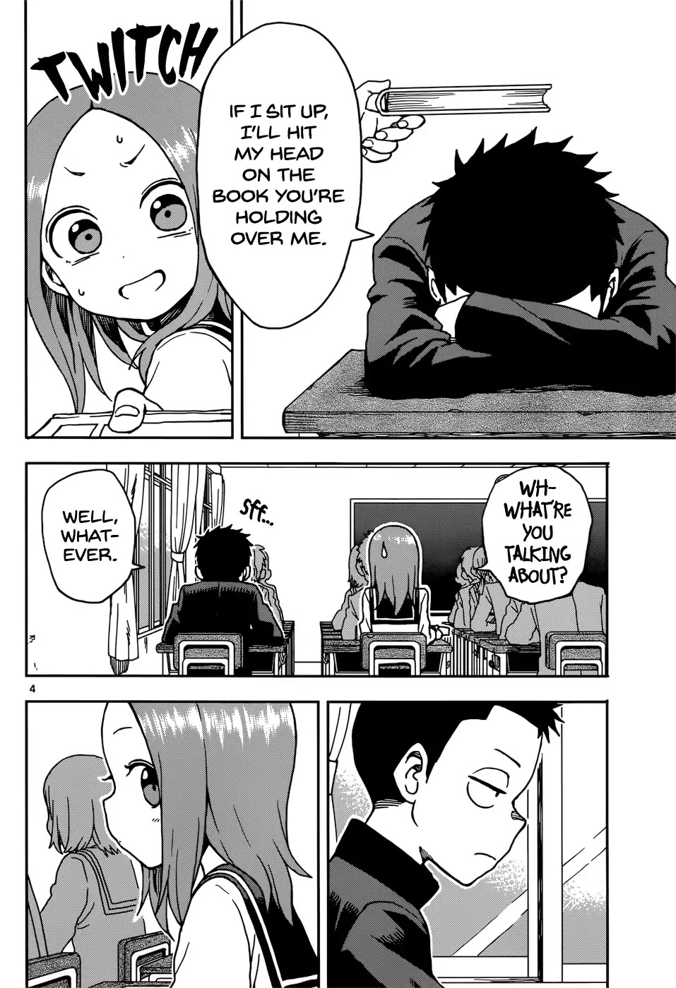 Karakai Jouzu no Takagi-san Chapter 73 page 4 - Chapter 73: Nishikata