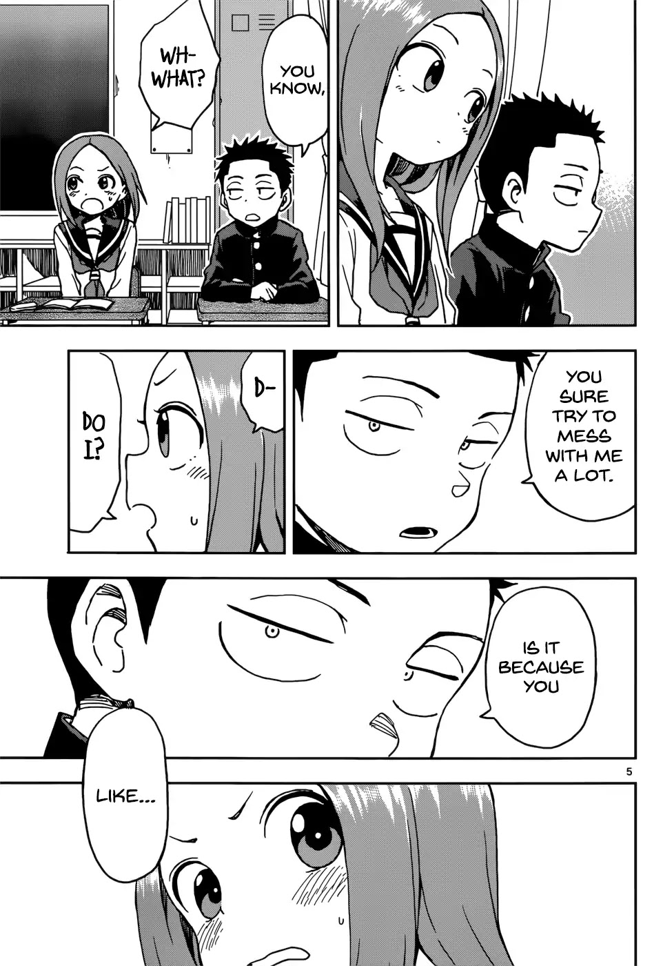 Karakai Jouzu no Takagi-san Chapter 73 page 5 - Chapter 73: Nishikata