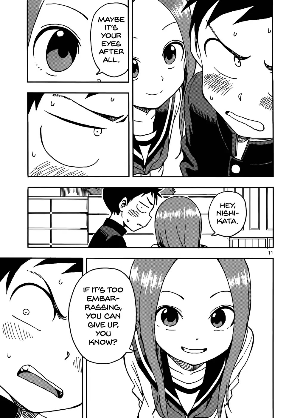 Karakai Jouzu no Takagi-san Chapter 74 page 11 - Chapter 74: Appearance