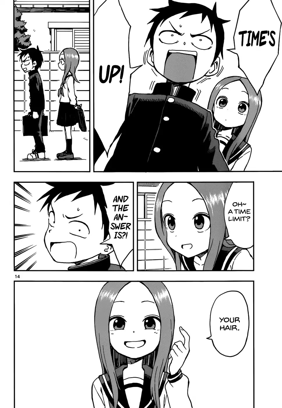 Karakai Jouzu no Takagi-san Chapter 74 page 14 - Chapter 74: Appearance
