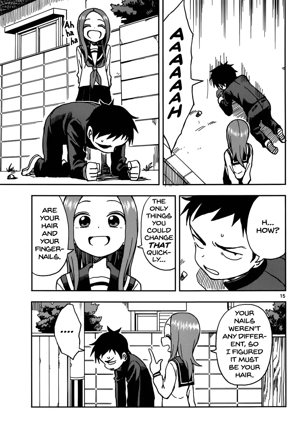 Karakai Jouzu no Takagi-san Chapter 74 page 15 - Chapter 74: Appearance