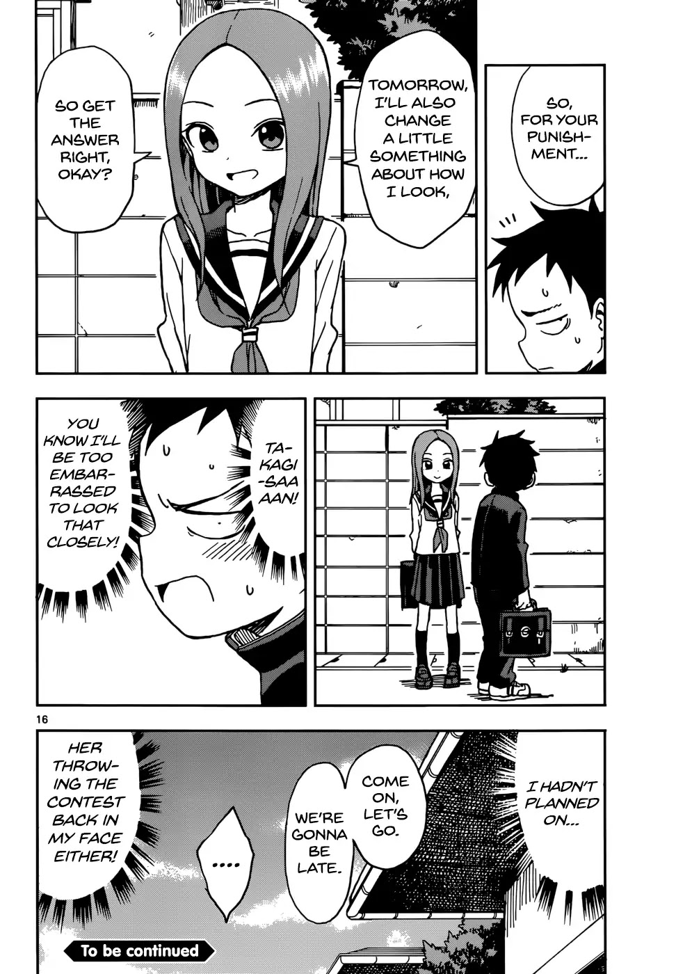 Karakai Jouzu no Takagi-san Chapter 74 page 16 - Chapter 74: Appearance