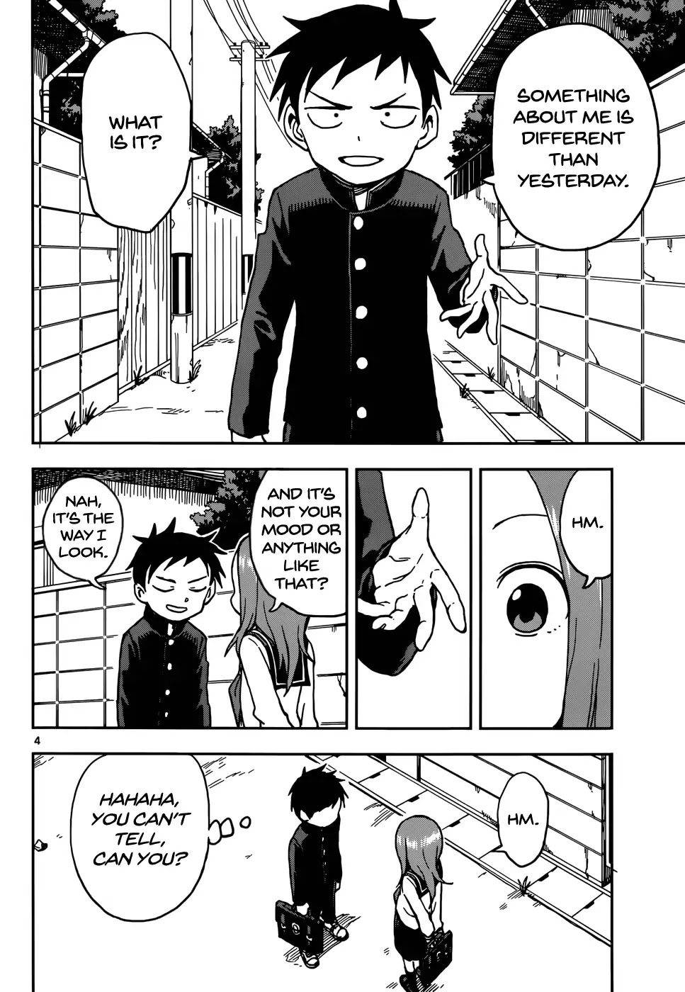 Karakai Jouzu no Takagi-san Chapter 74 page 4 - Chapter 74: Appearance