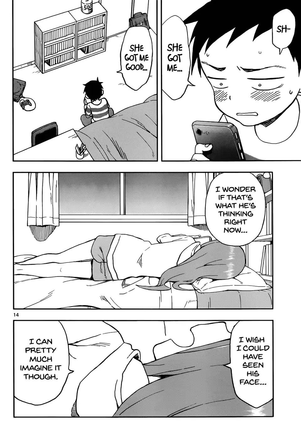 Karakai Jouzu no Takagi-san Chapter 76 page 14 - Chapter 76: Text