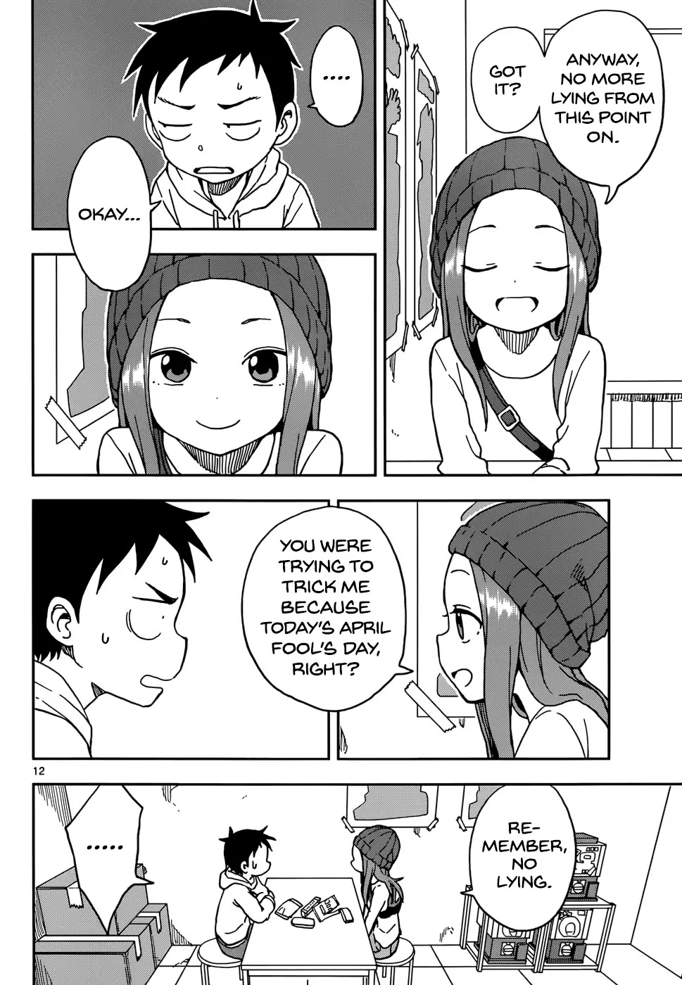 Karakai Jouzu no Takagi-san Chapter 77 page 11 - Chapter 77: April Fool's