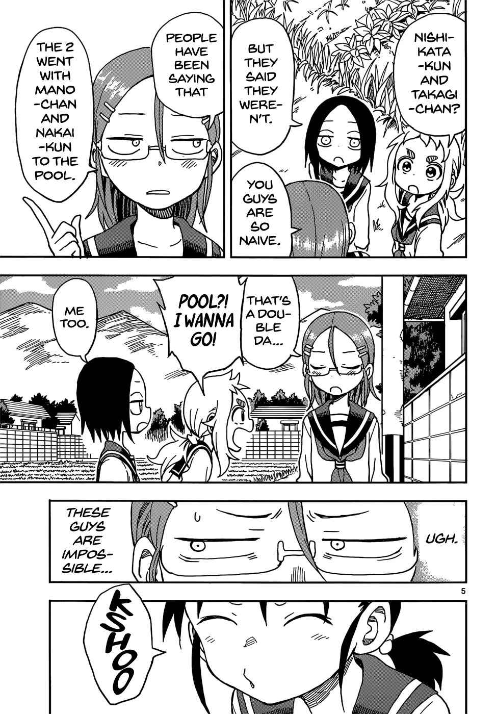 Karakai Jouzu no Takagi-san Chapter 78 page 5 - Chapter 78: Sneeze
