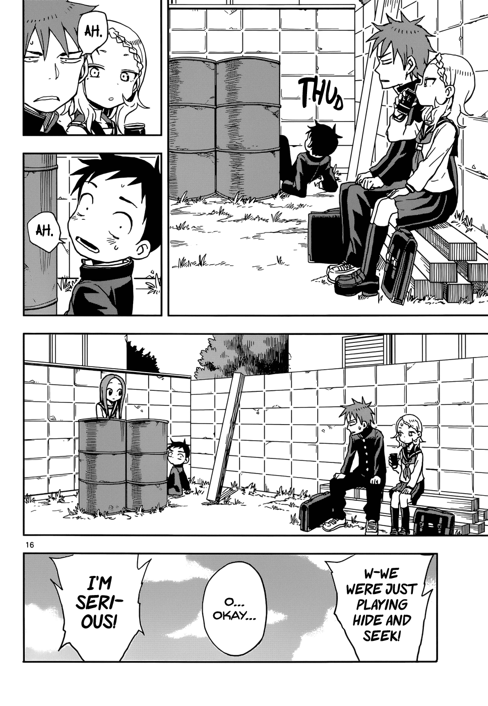 Karakai Jouzu no Takagi-san Chapter 79 page 17 - Chapter 79: Hide and Seek