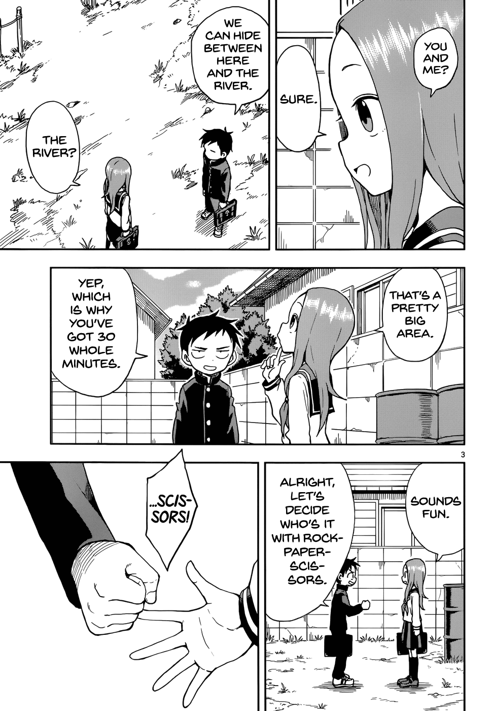 Karakai Jouzu no Takagi-san Chapter 79 page 4 - Chapter 79: Hide and Seek