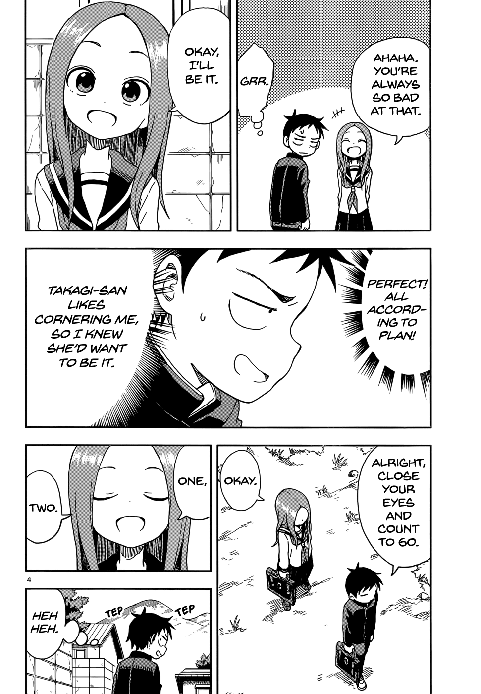 Karakai Jouzu no Takagi-san Chapter 79 page 5 - Chapter 79: Hide and Seek