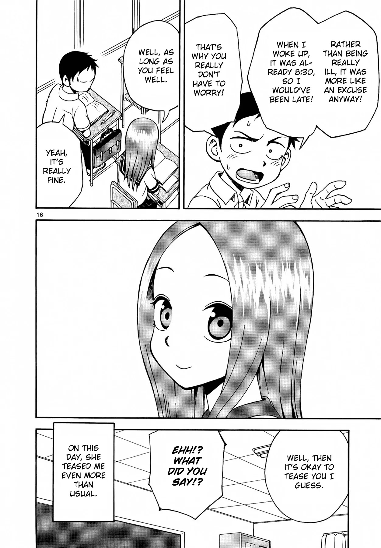 Karakai Jouzu no Takagi-san Chapter 8 page 17 - Chapter 8: Cold