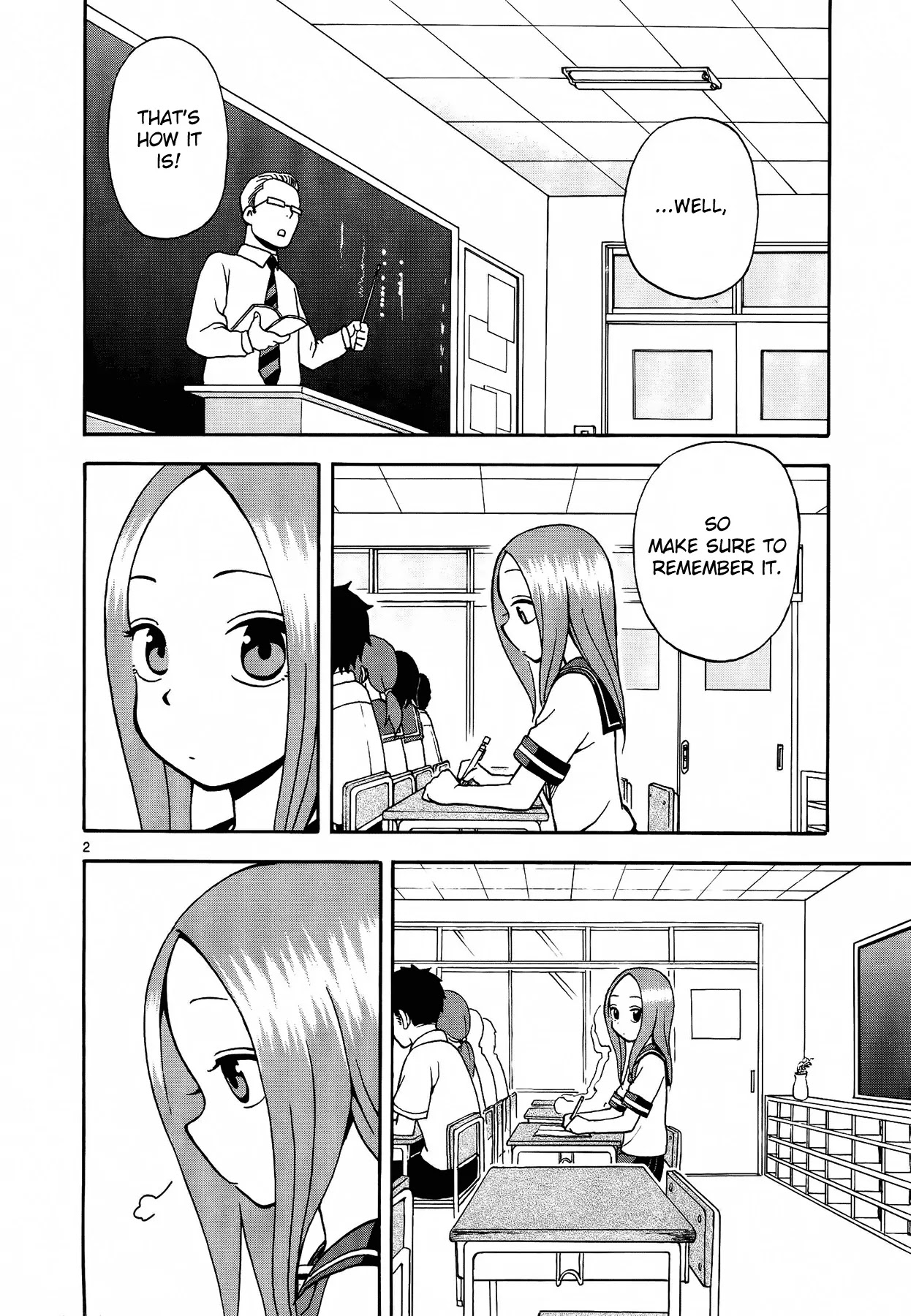 Karakai Jouzu no Takagi-san Chapter 8 page 3 - Chapter 8: Cold