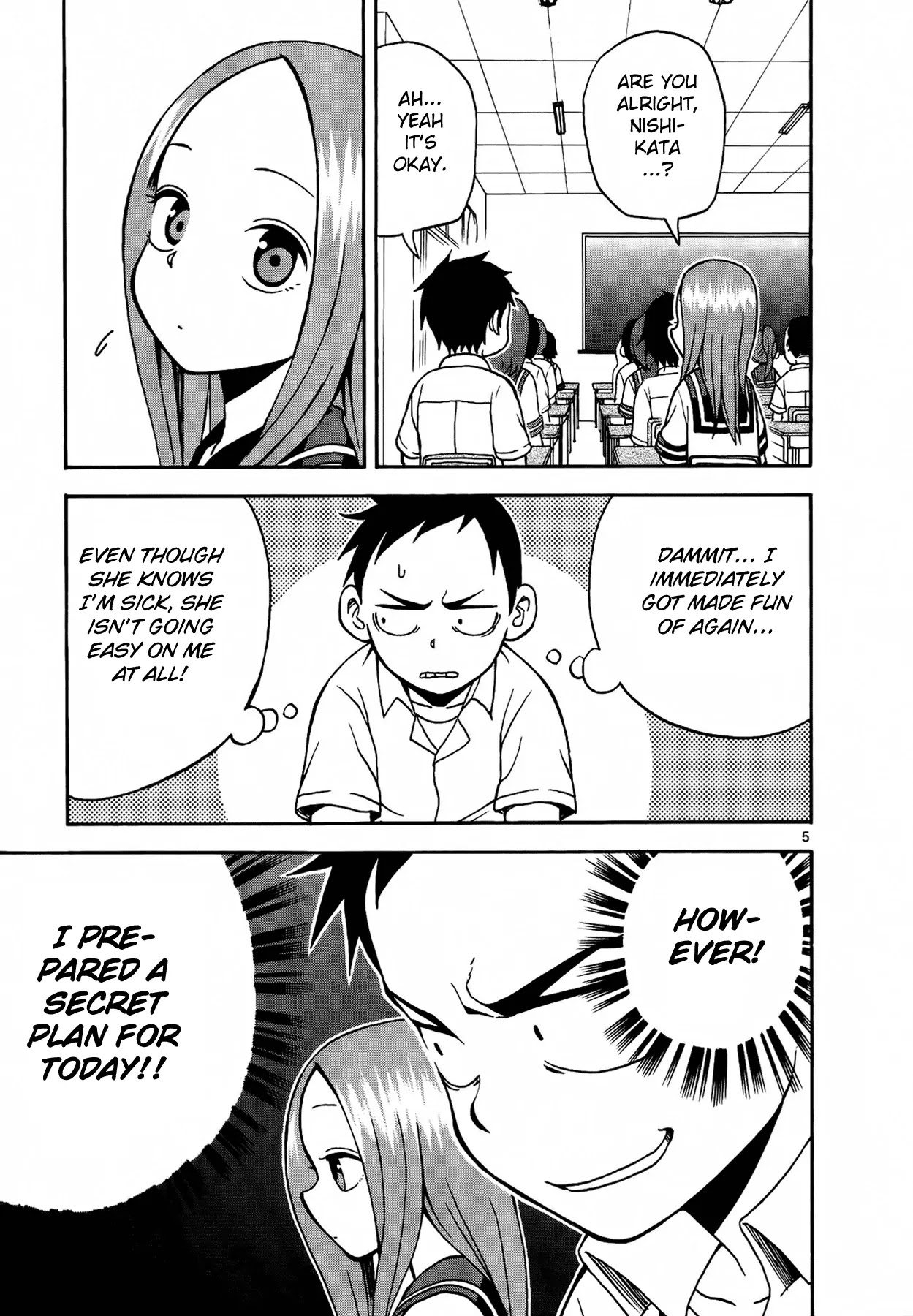 Karakai Jouzu no Takagi-san Chapter 8 page 6 - Chapter 8: Cold