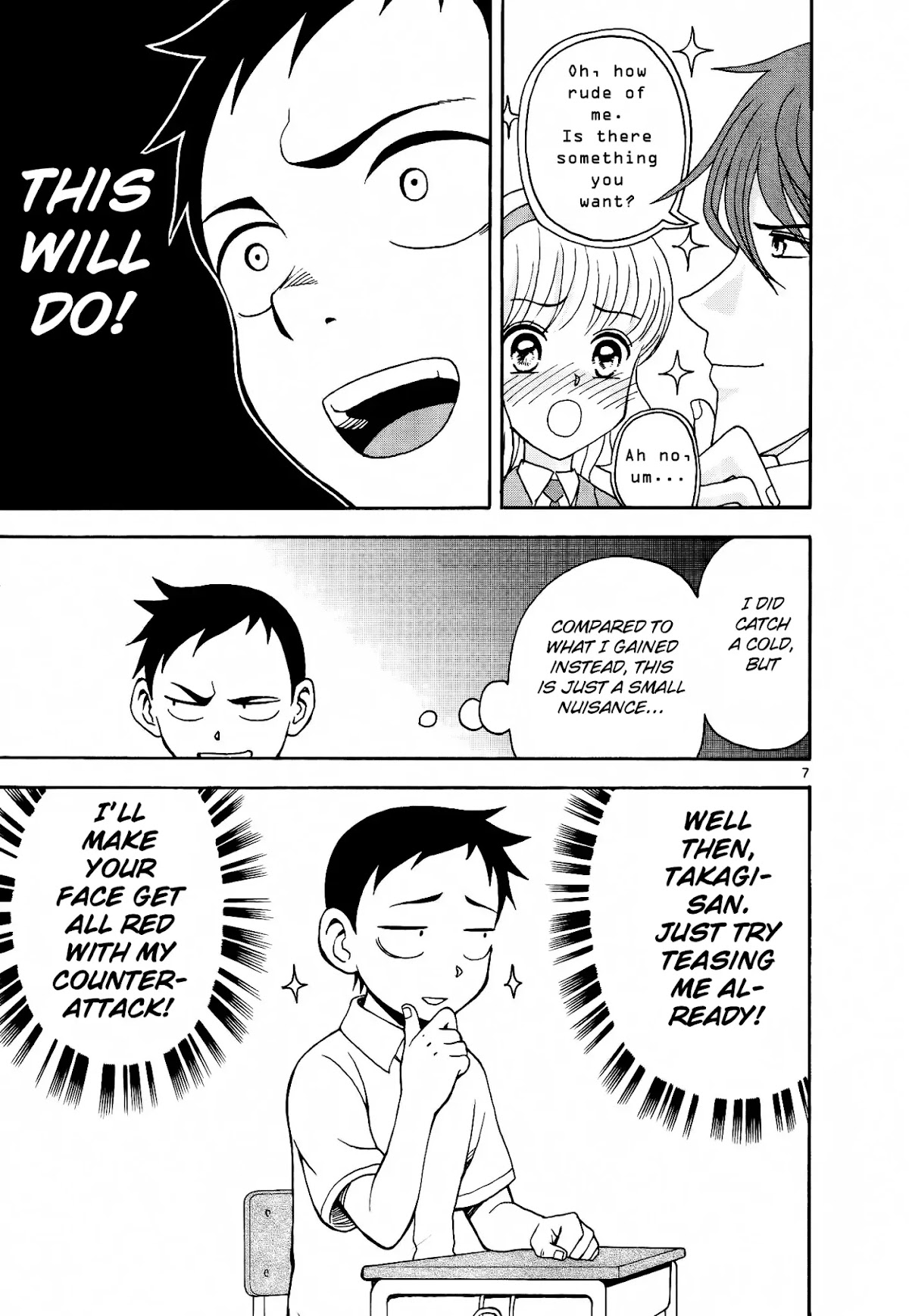 Karakai Jouzu no Takagi-san Chapter 8 page 8 - Chapter 8: Cold