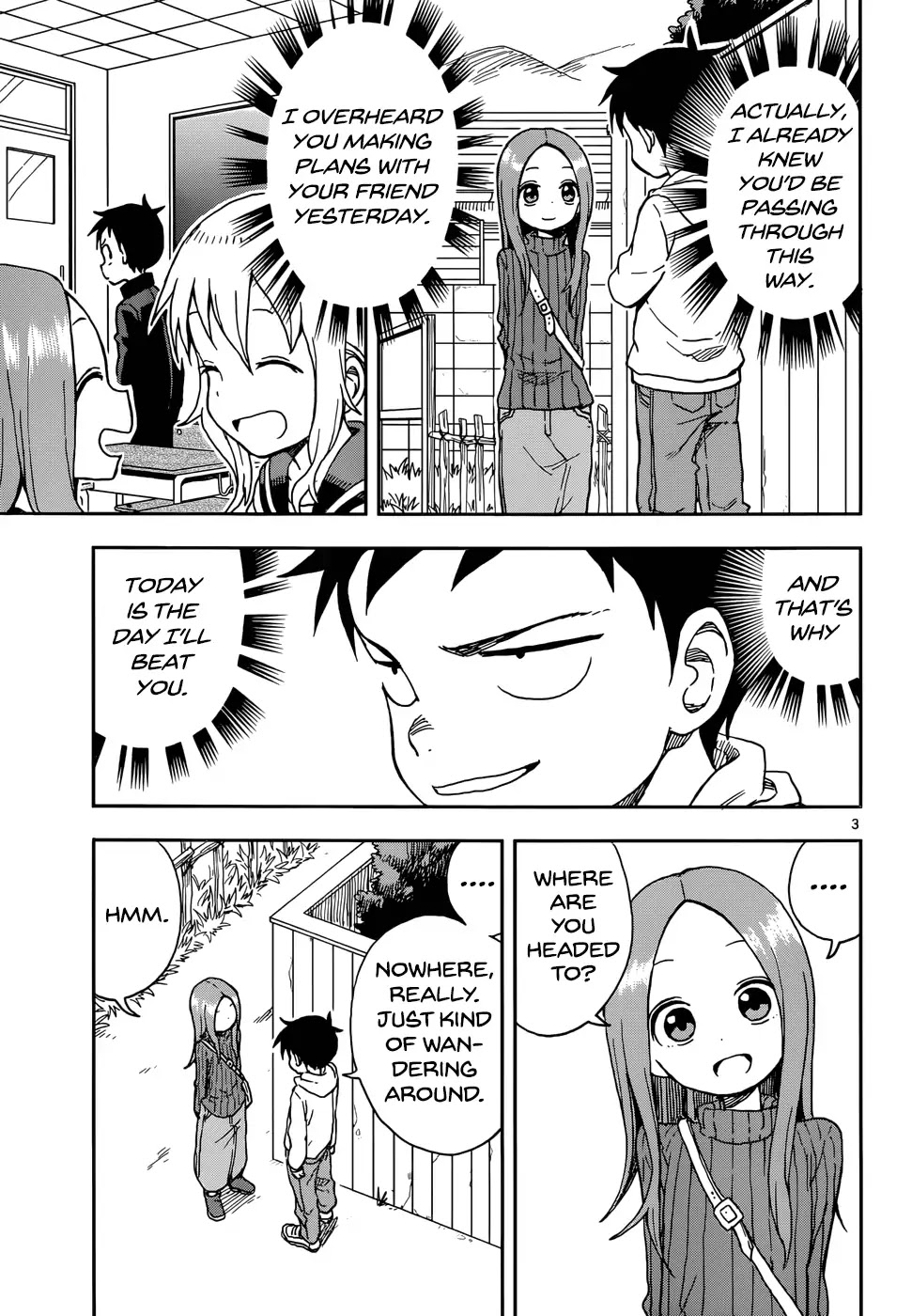 Karakai Jouzu no Takagi-san Chapter 80 page 3 - Chapter 80: Counting Steps