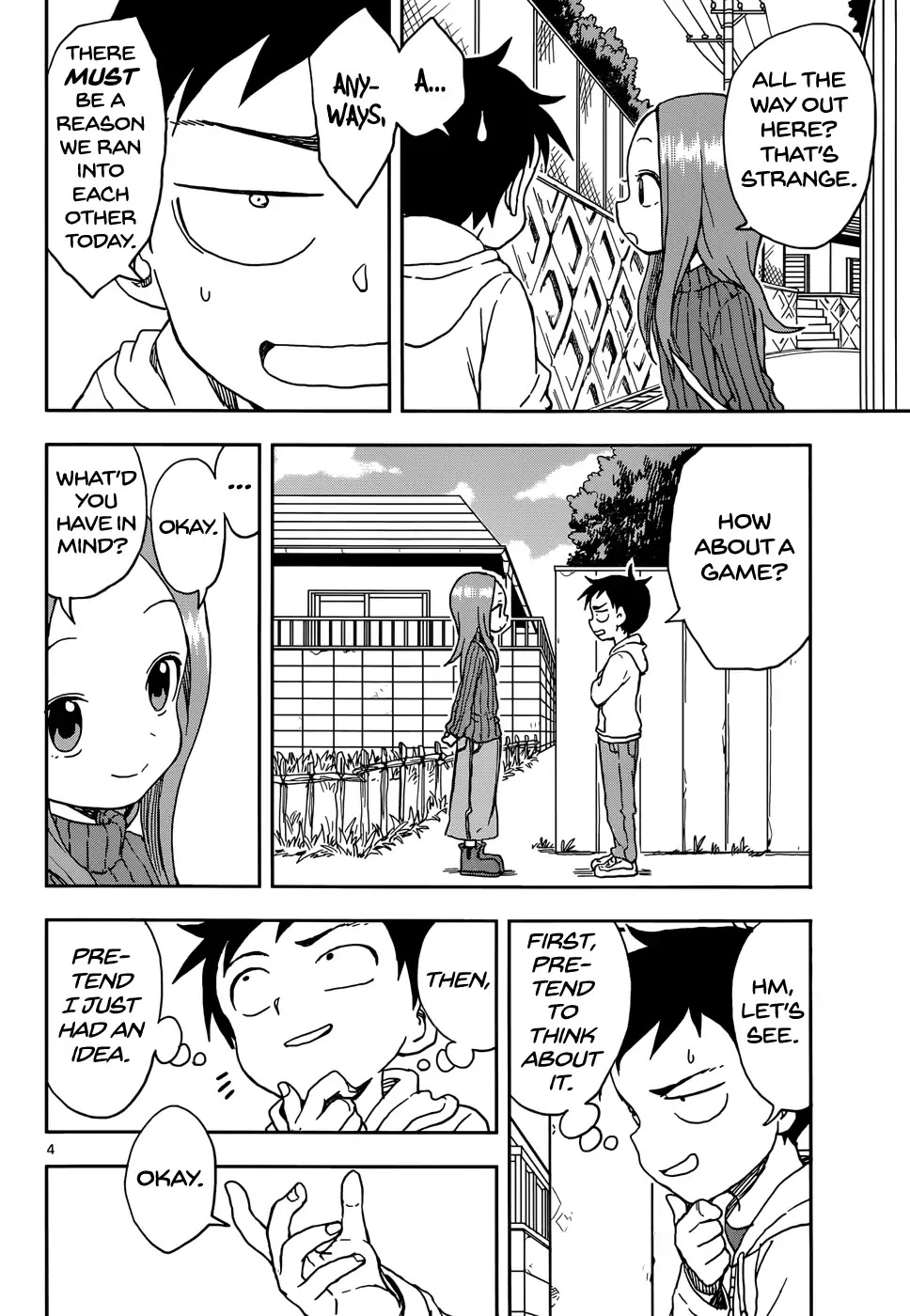 Karakai Jouzu no Takagi-san Chapter 80 page 4 - Chapter 80: Counting Steps