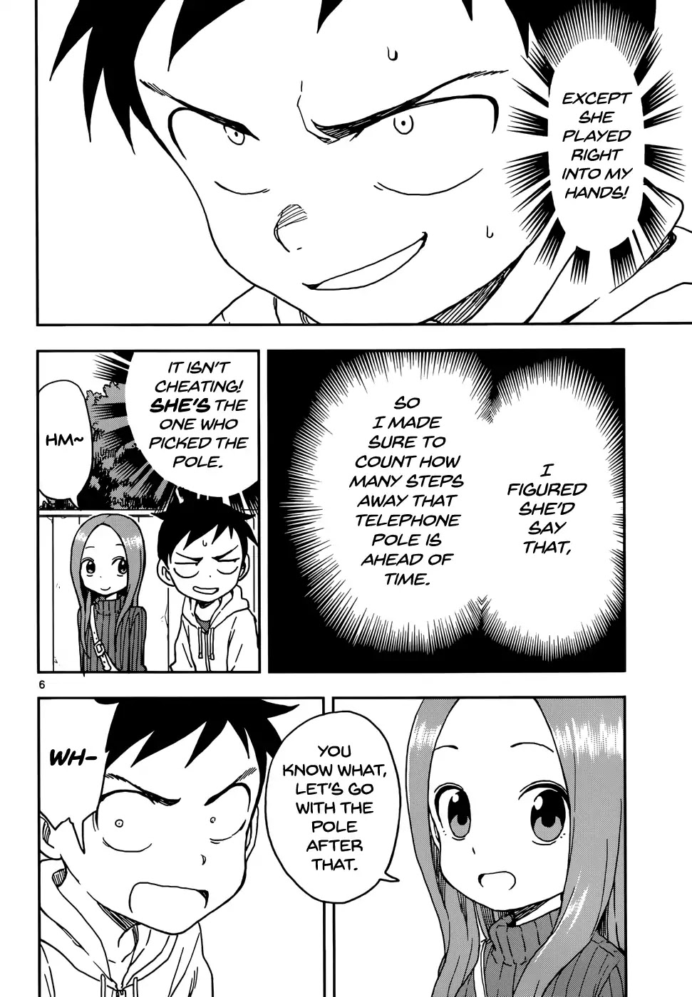 Karakai Jouzu no Takagi-san Chapter 80 page 6 - Chapter 80: Counting Steps