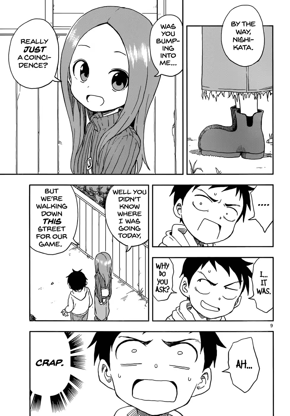 Karakai Jouzu no Takagi-san Chapter 80 page 9 - Chapter 80: Counting Steps
