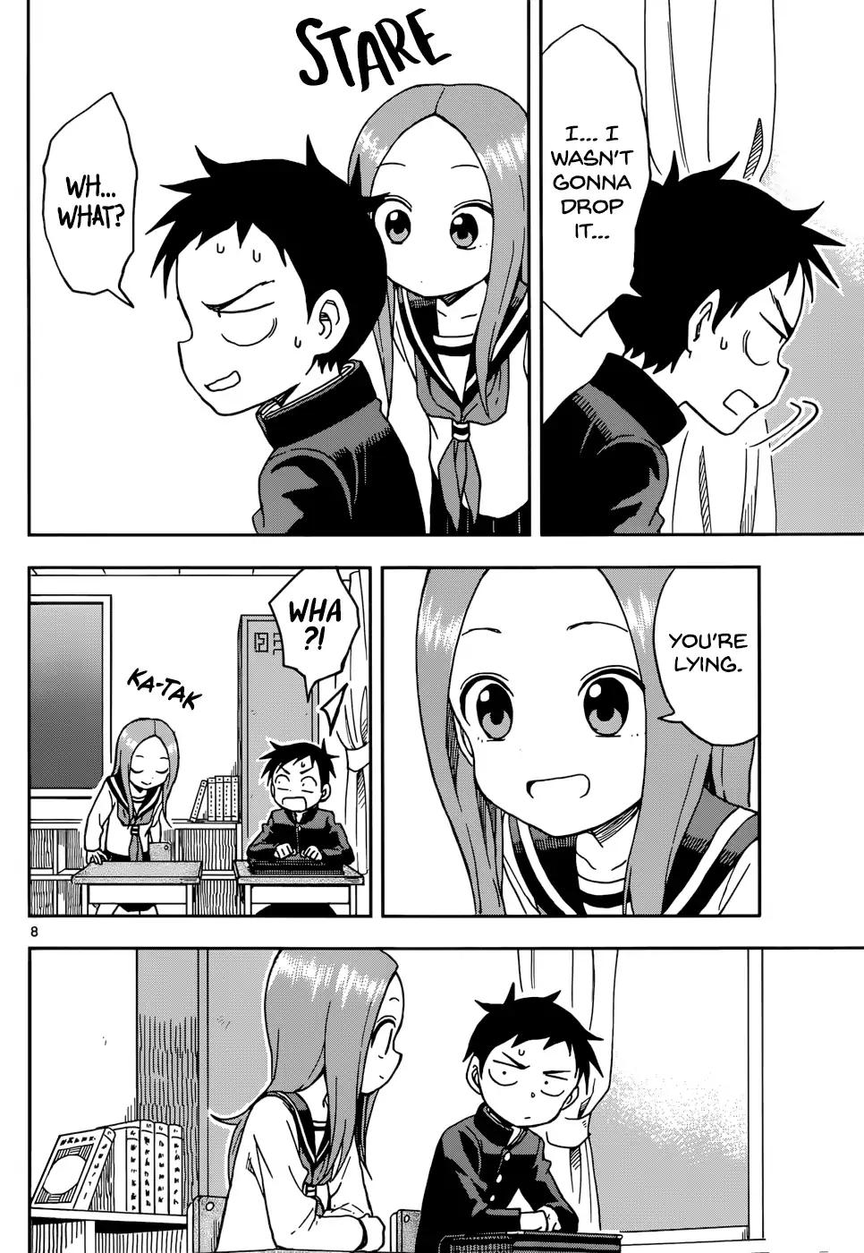 Karakai Jouzu no Takagi-san Chapter 81 page 8 - Chapter 81: Dropping Honorifics