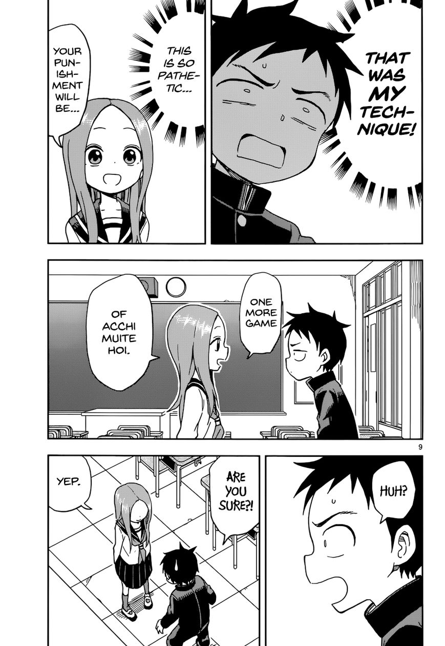 Karakai Jouzu no Takagi-san Chapter 82 page 10 - Chapter 82: Acchi Muite Hoi