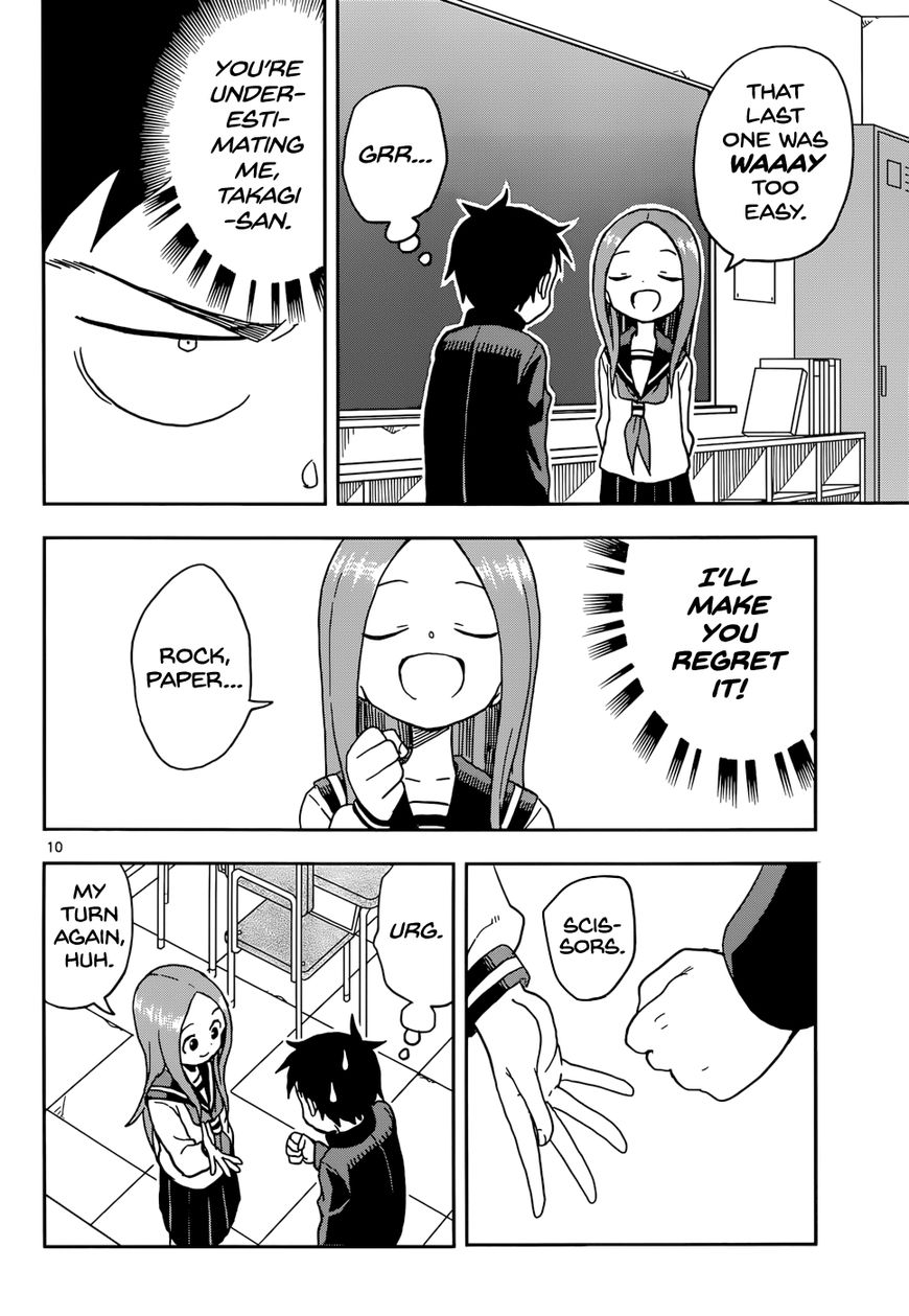 Karakai Jouzu no Takagi-san Chapter 82 page 11 - Chapter 82: Acchi Muite Hoi