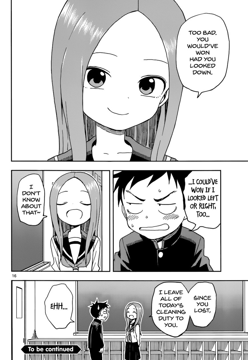 Karakai Jouzu no Takagi-san Chapter 82 page 17 - Chapter 82: Acchi Muite Hoi
