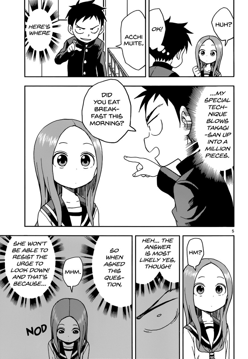 Karakai Jouzu no Takagi-san Chapter 82 page 6 - Chapter 82: Acchi Muite Hoi
