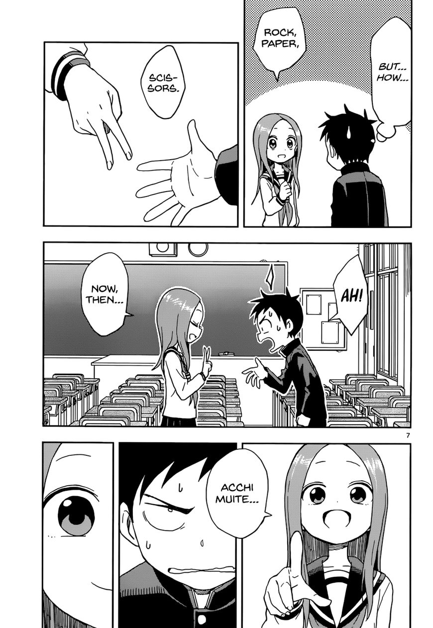 Karakai Jouzu no Takagi-san Chapter 82 page 8 - Chapter 82: Acchi Muite Hoi