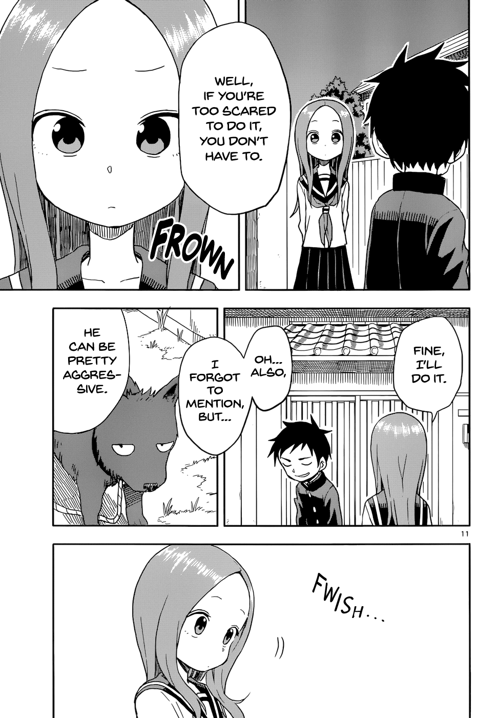 Karakai Jouzu no Takagi-san Chapter 85 page 11 - Chapter 85: Dog