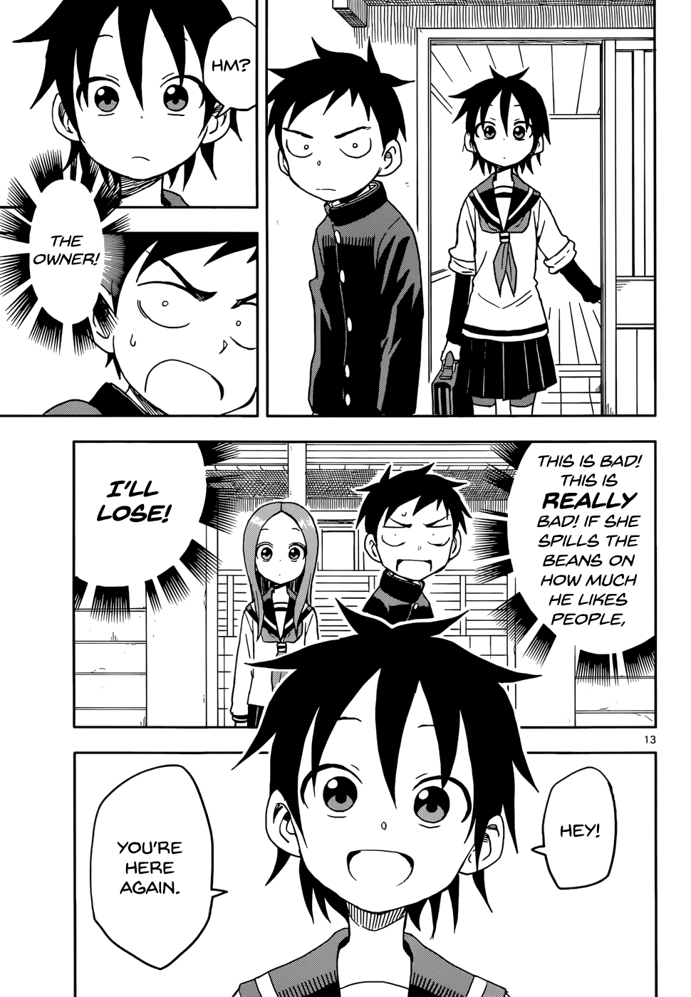 Karakai Jouzu no Takagi-san Chapter 85 page 13 - Chapter 85: Dog