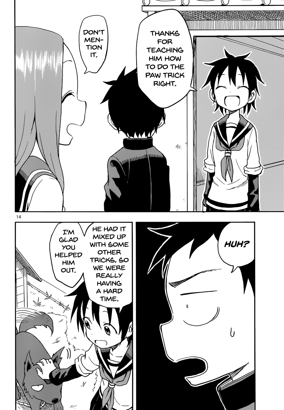Karakai Jouzu no Takagi-san Chapter 85 page 14 - Chapter 85: Dog