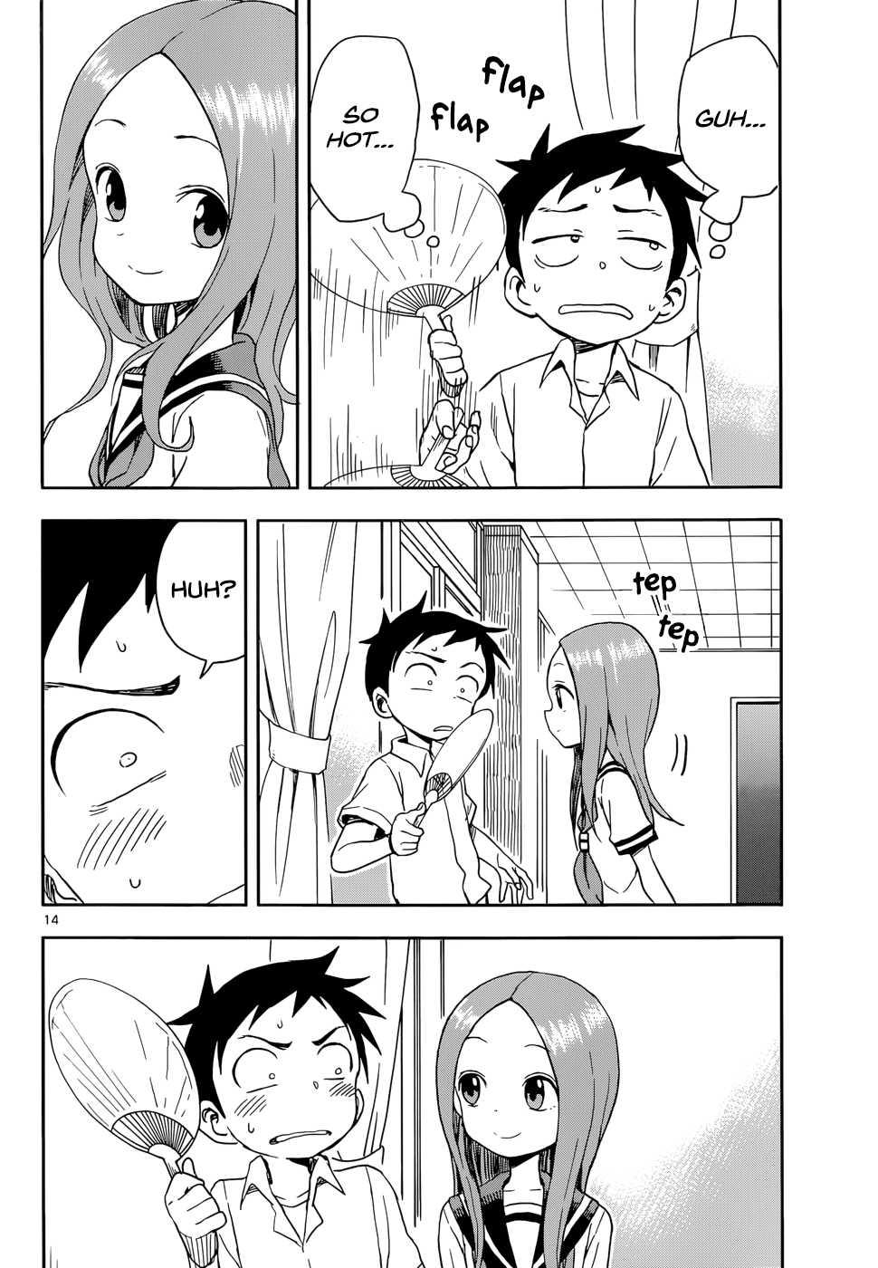 Karakai Jouzu no Takagi-san Chapter 86 page 14 - Chapter 86: Fan
