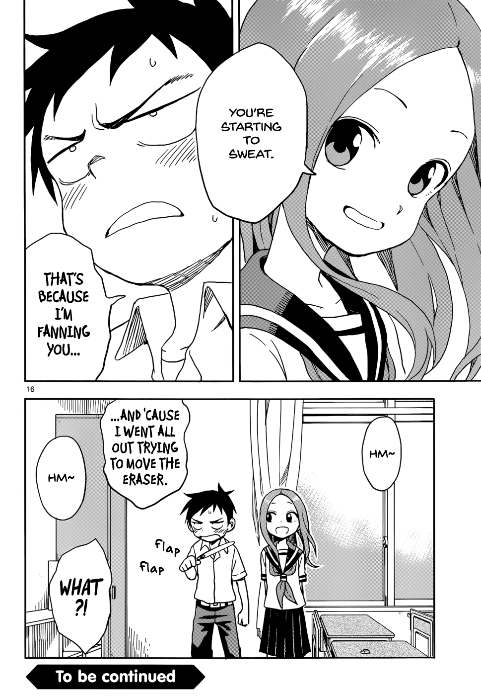 Karakai Jouzu no Takagi-san Chapter 86 page 16 - Chapter 86: Fan