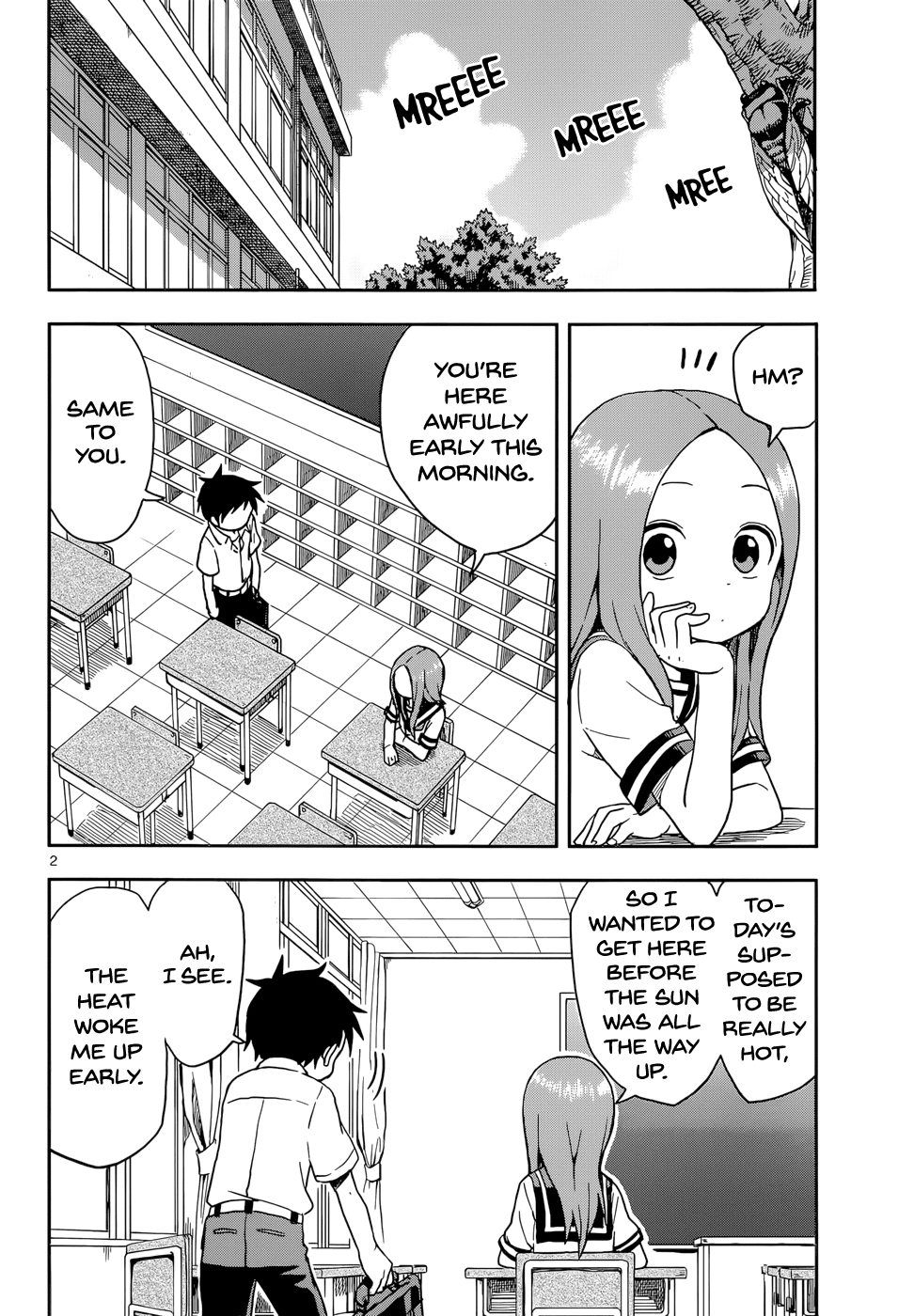 Karakai Jouzu no Takagi-san Chapter 86 page 2 - Chapter 86: Fan