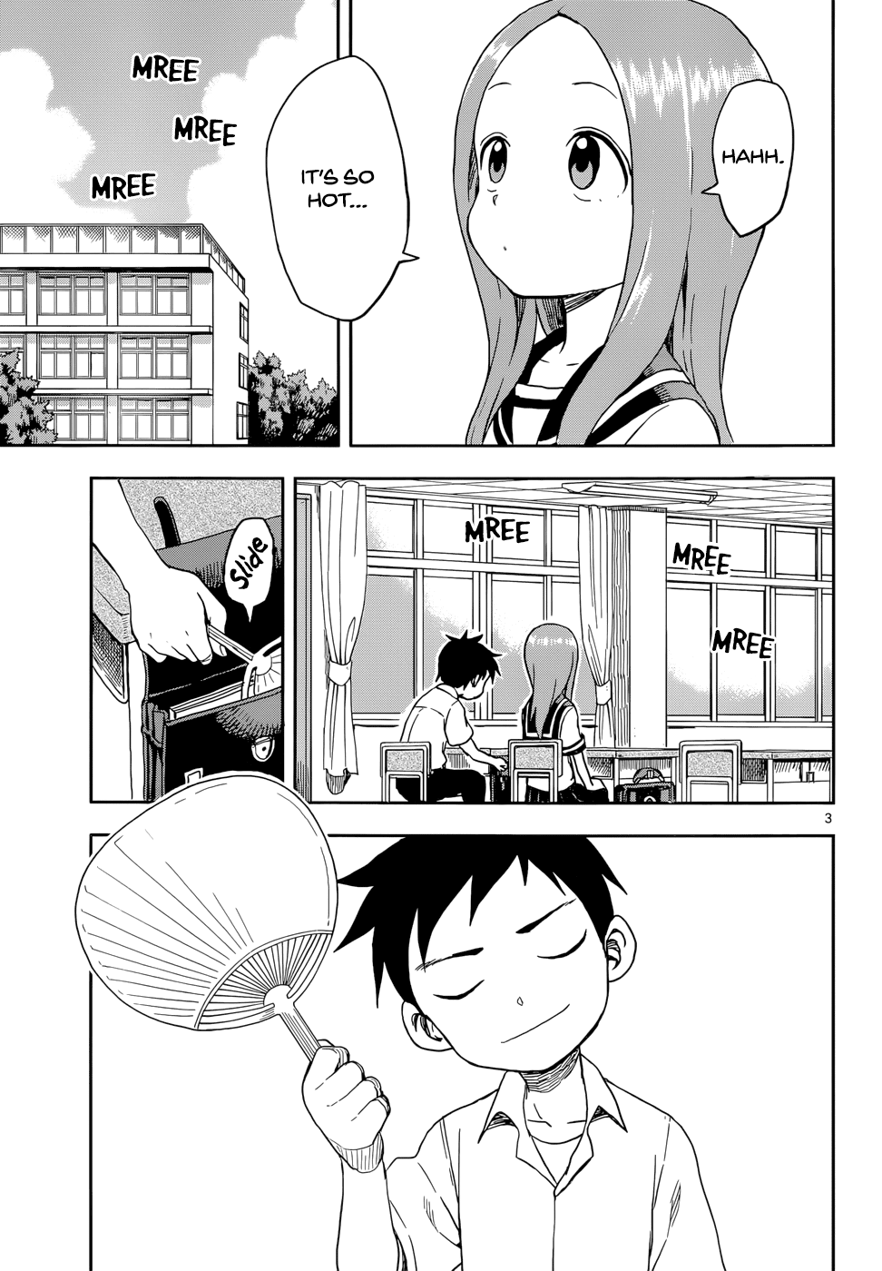 Karakai Jouzu no Takagi-san Chapter 86 page 3 - Chapter 86: Fan