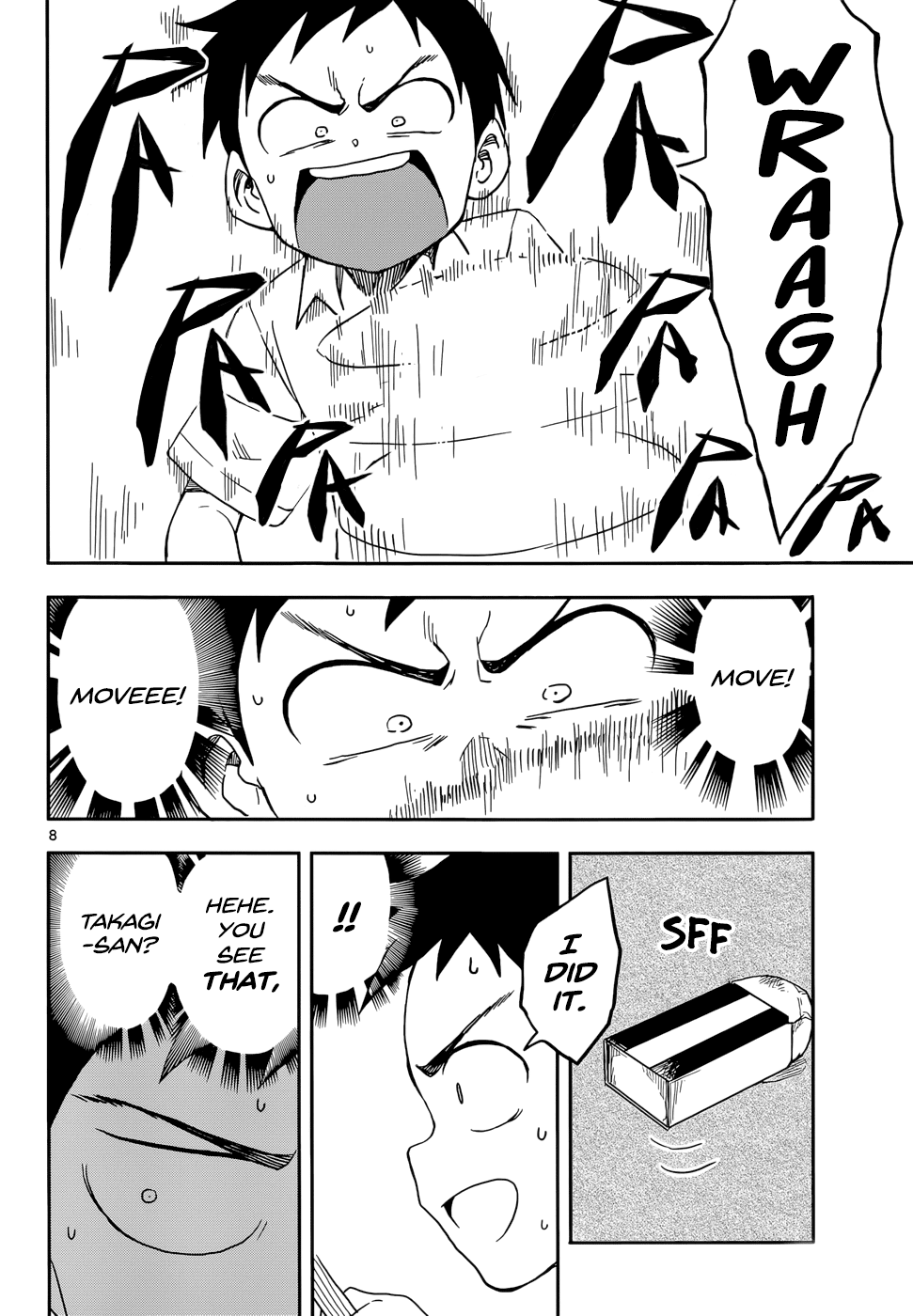 Karakai Jouzu no Takagi-san Chapter 86 page 8 - Chapter 86: Fan