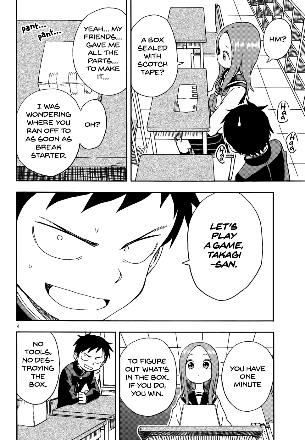 Karakai Jouzu no Takagi-san Chapter 87 page 4 - Chapter 87: Box