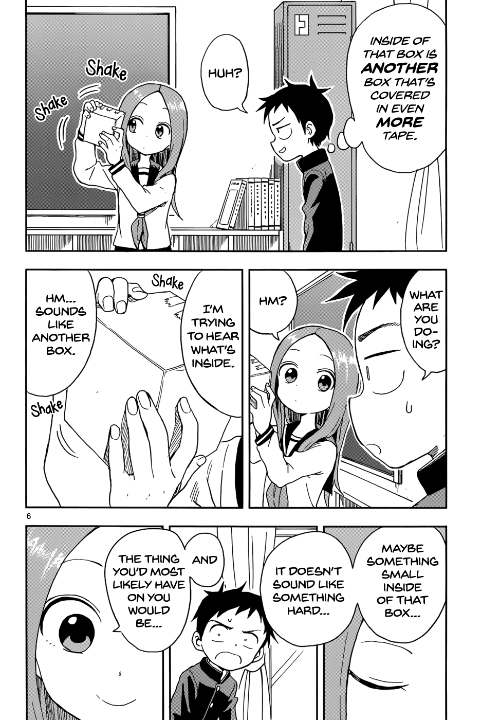 Karakai Jouzu no Takagi-san Chapter 87 page 6 - Chapter 87: Box