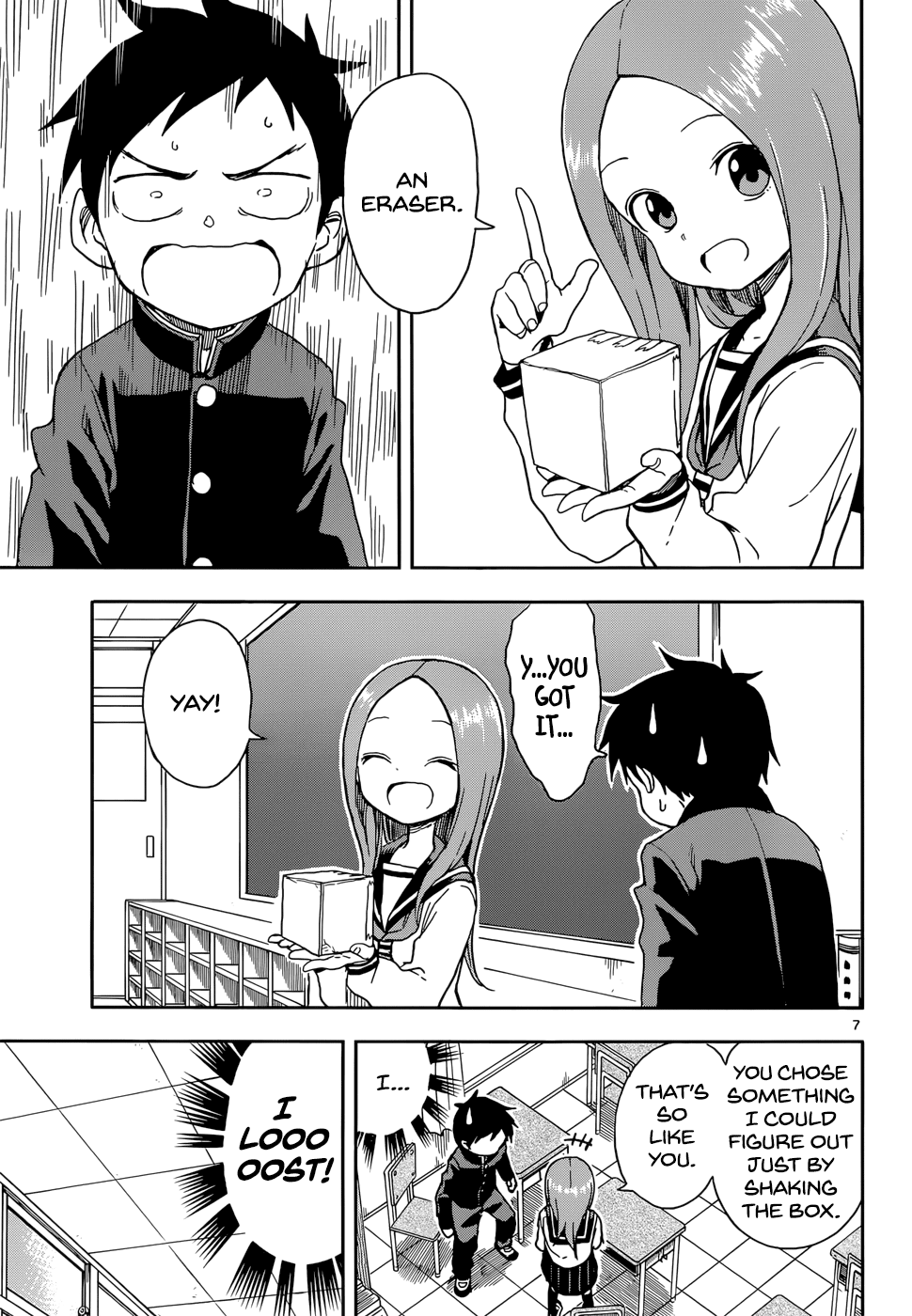 Karakai Jouzu no Takagi-san Chapter 87 page 7 - Chapter 87: Box