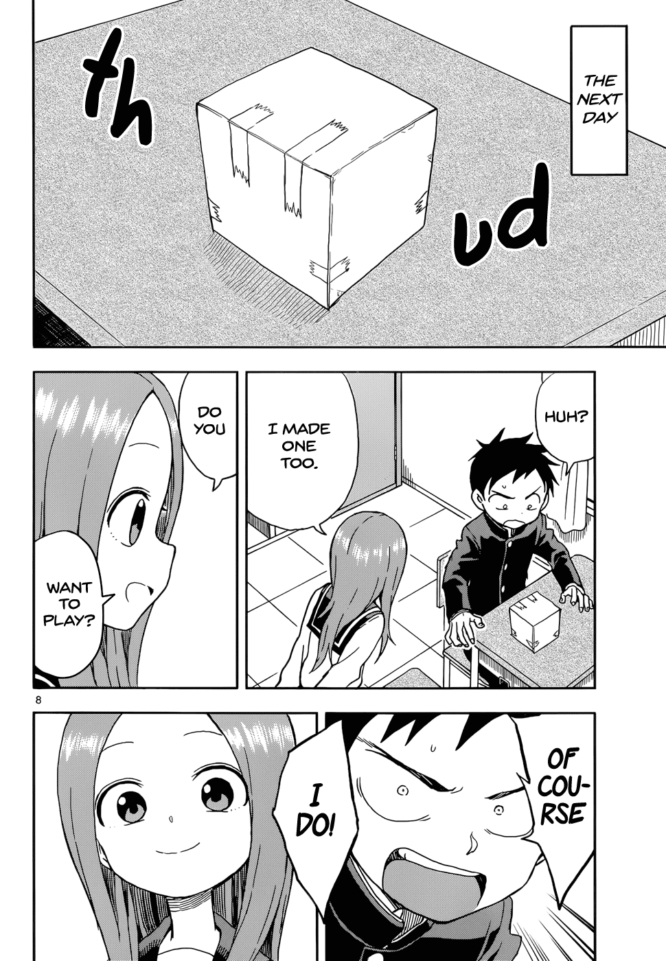 Karakai Jouzu no Takagi-san Chapter 87 page 8 - Chapter 87: Box