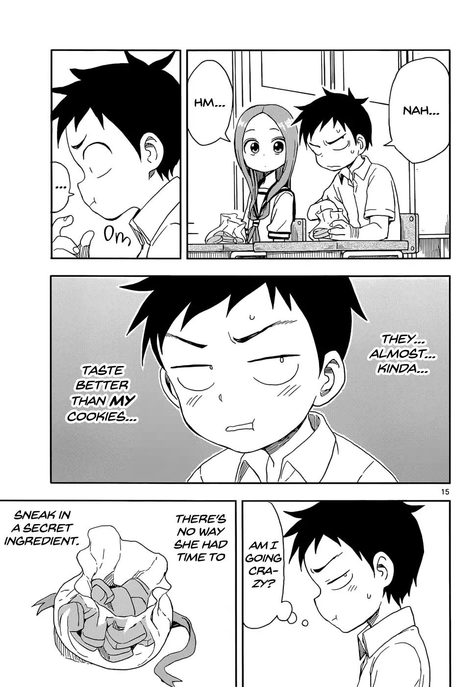 Karakai Jouzu no Takagi-san Chapter 88 page 15 - Chapter 88: Cookies