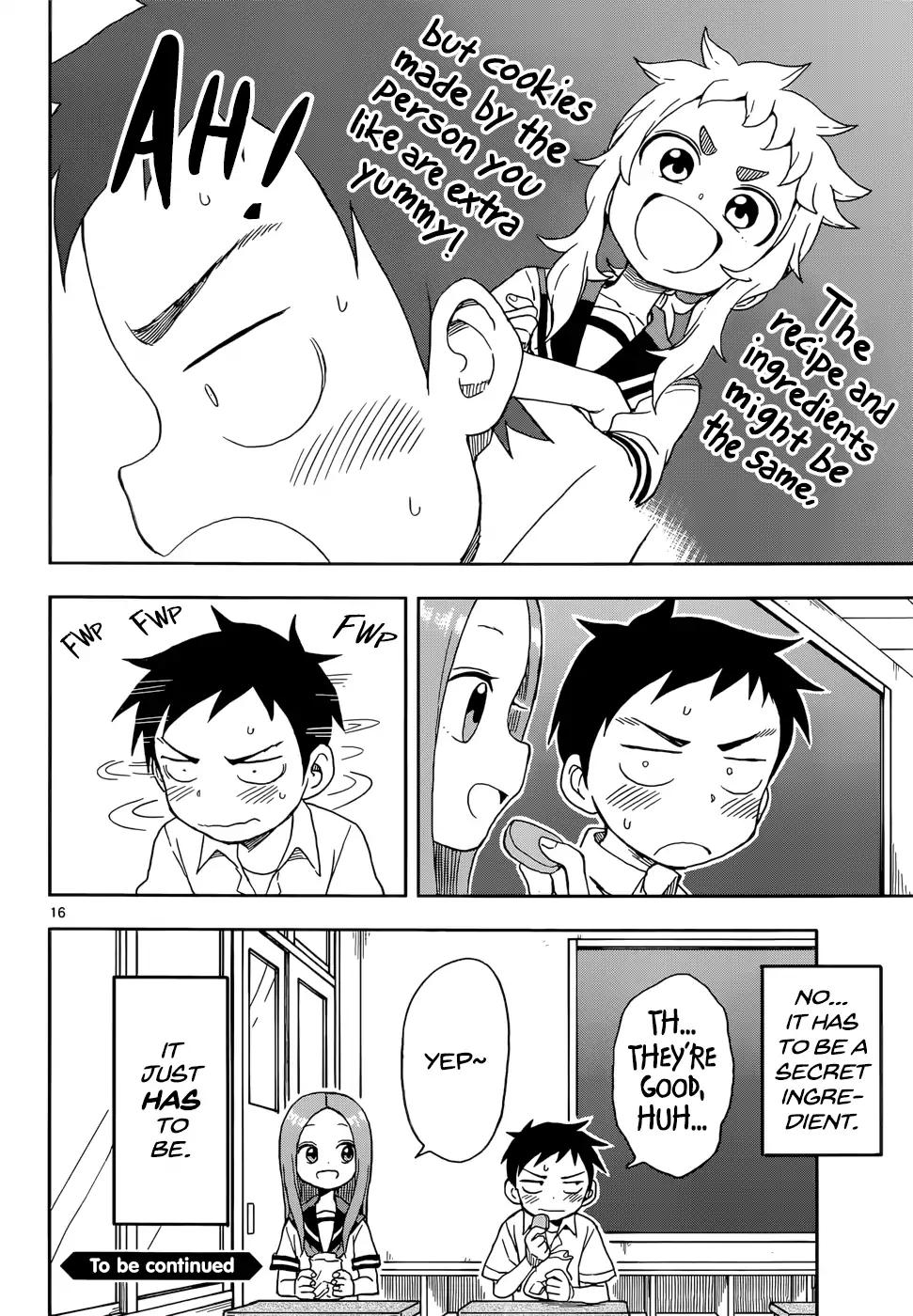 Karakai Jouzu no Takagi-san Chapter 88 page 16 - Chapter 88: Cookies