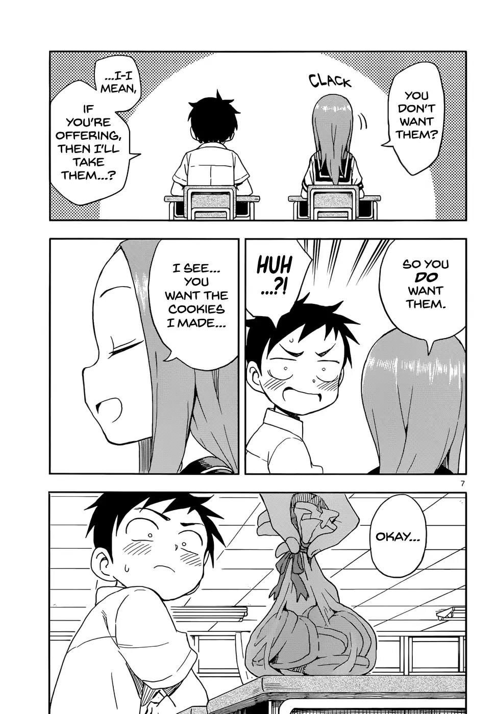 Karakai Jouzu no Takagi-san Chapter 88 page 7 - Chapter 88: Cookies
